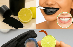 Lemon and Charcoal Teeth Whitening