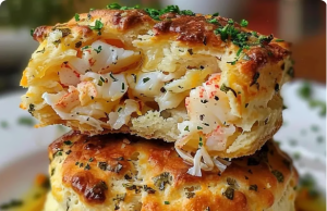 Crab Stuffed Cheddar Bay Biscuits
