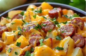 Crispy Cheesy Ranch Sausage Potatoes