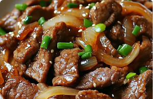 Oyster Sauce Beef Onion Stir-Fry