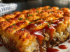Ultimate Cheesy Meatloaf & Tater Tot Bake