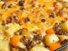 Amish Hamburger with Fall Veggies Bake