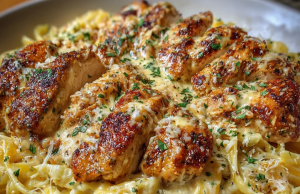 Cheesy Cajun Alfredo Pasta Chicken