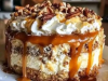 Caramel Butter Pecan Praline Poke Cake