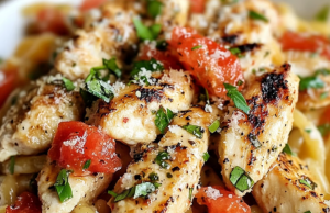 Bruschetta Chicken Pasta Dish