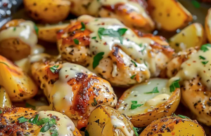 Garlic Parmesan Chicken and Potatoes