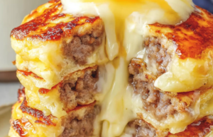 Sausage Dipped Pancakes Delight