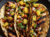 Teriyaki Chicken Tacos with Pineapple Pear Salsa