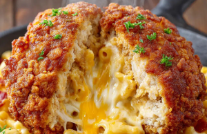 Cheese-Stuffed Fried Chicken Meteors