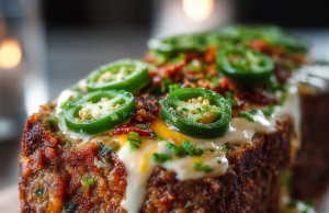 Smoky Jalapeño Popper Meatloaf