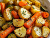 Garlic Herb Roasted Potatoes, Carrots, and Zucchini