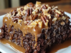 German Chocolate Poke Cake
