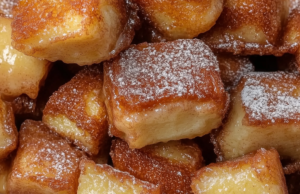 Cinnamon Roll French Toast Bites