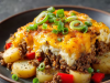Crockpot Cheesesteak Potato Casserole Recipe