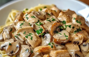 Chicken Mushroom Stroganoff
