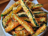 Crispy Parmesan Garlic Zucchini Fries