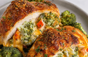 Broccoli and Cheese Stuffed Chicken