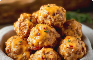 Rotel Cream Cheese Sausage Balls