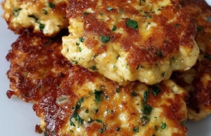 Best Cheesy Chicken Fritters: