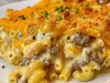 Cheesy Macaroni and Hamburger Casserole