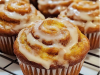 Cinnamon Roll Pumpkin Muffins