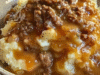 Mashed Potatoes with Ground Beef Gravy