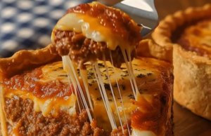 Deep-Dish Pizza Burger Pie