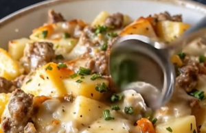 One-Pan Creamy Meat & Potato Skillet