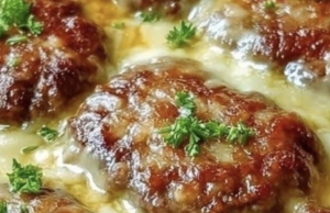 Cheesy Baked Meat Patties