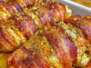 Bacon Wrapped Garlic Parmesan Chicken