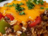 Stuffed Pepper Casserole (Beef & Rice Skillet)