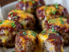 Cheesy Stuffed Meatloaf Bites