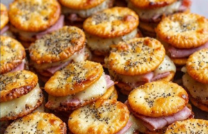 Air Fryer Ritz Cracker Party Sandwiches