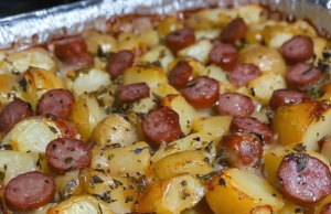 Smoked Sausage and Potato Bake