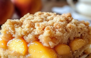 Southern Peach Crumb Cake