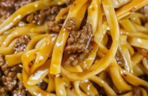 Ground Beef Lo Mein
