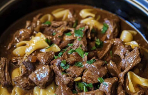 Slow Cooker Beef and Noodles