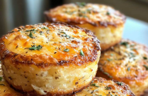Cheesy Herb Mashed Potato Puffs: Crispy on the Outside, Creamy on the Inside