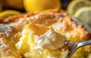 Lemon Cream Cheese Dump Cake