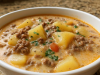 Creamy Ground Beef and Potato Soup