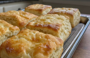 Fluffy Buttery Square Biscuits – Homemade and Heavenly