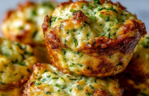 Crispy Parmesan Zucchini Potato Muffins