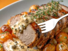 Roasted Pork Tenderloin Mignon with Aged Mustard and Melting Onions