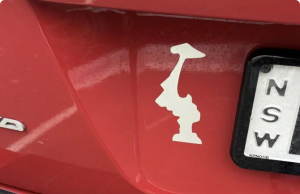 Why Drivers Display This Upside-Down Sticker on Their Cars